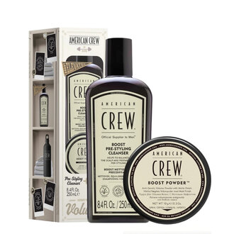 American Crew Duo volume "Boost Styling Duo" (250ml/8.4oz, 10g/0.3oz)