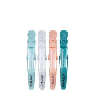 Framar Pinces à cheveux "Gator Grips" - Édition limité Cookie Cutter (Paquet de 4)