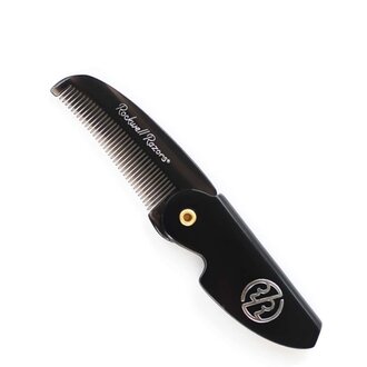 Rockwell Razors Folding Beard & Moustache Comb (117mm/4.6") - Black
