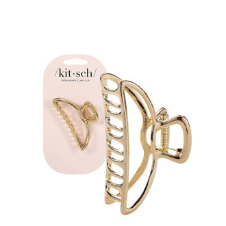 Kitsch Metal Open Shape Claw Clip - Gold