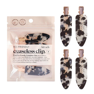 Kitsch Creaseless Clips - Black Terrazzo (4/Pack)