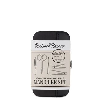 Rockwell Razors Ensemble de 5 outils de manucure idéal pour le voyage en acier inoxydable