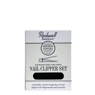 Rockwell Razors Stainless Steel Two Piece Nail Clipper Set