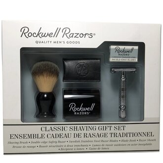 Rockwell Razors Ensemble cadeau rasage traditionnel - Gunmetal