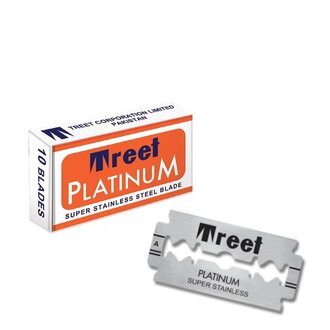 Lames de rasoir à double tranchant "Platinum Super Stainless Steel" - (10 lames)
