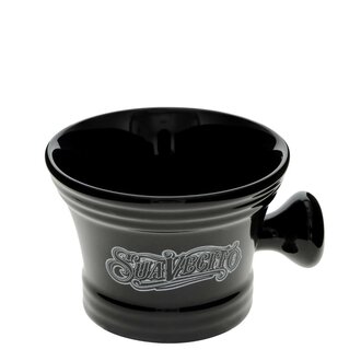 Suavecito Shaving Mug, Classic Ceramic Bowl - Black