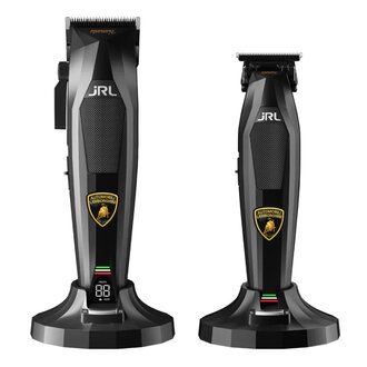 JRL Professional X Lamborghini - Duo tondeuse et tondeuse de finition sans fil "Diamante Collection" - Noir
