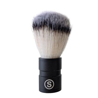Standard Issue Barber Supplies Professional Synthetic Fiber Shaving Brush - Medium (22mm/0.87") - Black