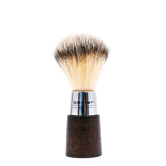 Parker Shaving Brush with Premium Synthetic Bristles and Walnut Finish Beechwood & Chrome Handle - Medium (20mm/0.79") - WNSY