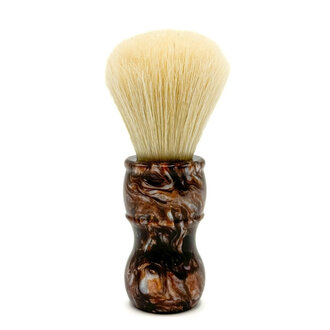 Parker Shaving Brush with 100% Deluxe Boar Bristles and Iridescent Tortoise Handle - Medium (24 mm / 0.94") - THBO