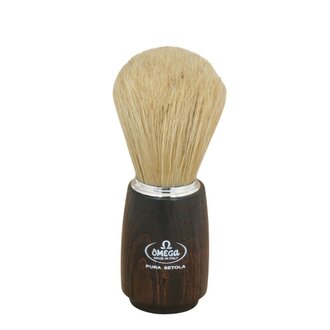 Omega Shaving Brush with 100% Pure Boar Bristles - Medium (23mm/0.91") - 13732