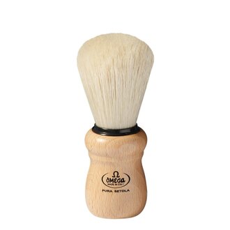 Omega Shaving Brush 100% Pure Boar Bristle - Medium (24mm/0.94") - 10005