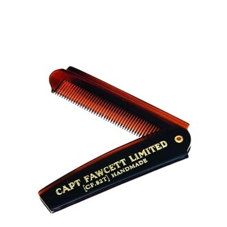 Captain Fawcett's Folding Pocket Beard Comb CF.82T (193mm/7.6")