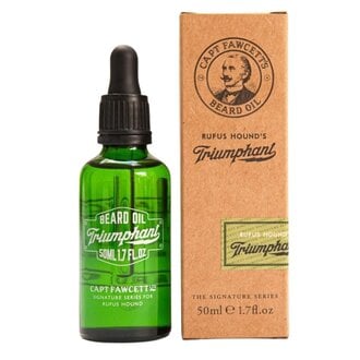 Captain Fawcett's Huile à barbe Triumphant par Rufus Hound's (50ml/1.7oz)