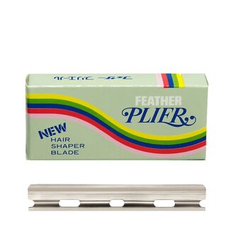 Feather Lames de remplacement "Plier PLI‑20” en acier inoxydable pour rasoir Plier (20 lames)