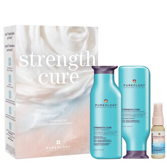 Pureology Trio réparateur "Strength Cure" - Pour cheveux endommagés (2x 266ml/9oz, 30ml/1oz)