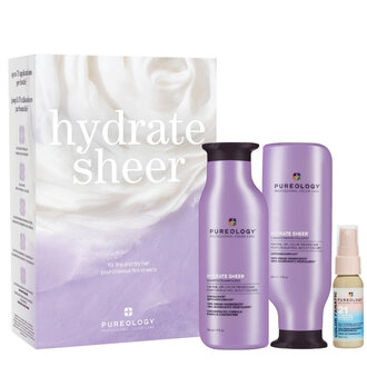 Pureology Trio hydratant léger "Hydrate Sheer" (2x266ml/9.0oz, 30ml/1.0oz)