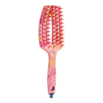 Olivia Garden CurlyHair Brush for 3B to 4C Hair - Splash Pink