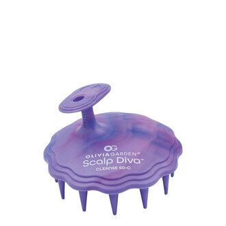 Olivia Garden Scalp Diva Cleanse Brush - Purple