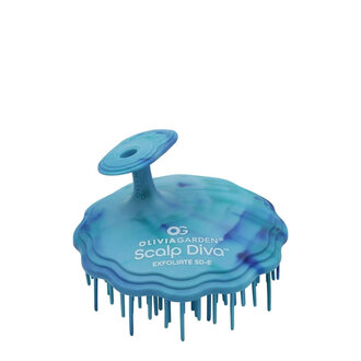 Olivia Garden Brosse exfoliante "Scalp Diva" - Bleu