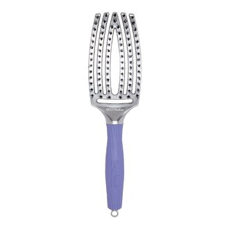 Olivia Garden Fingerbrush Curved & Vented Paddle Brush Ionic & Boar Bristles Combo