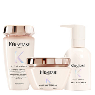Kérastase Paris Trio cheveux épais Gloss Absolu (250ml/8.45oz, 200ml,/6.76oz, 240ml/8.11oz)