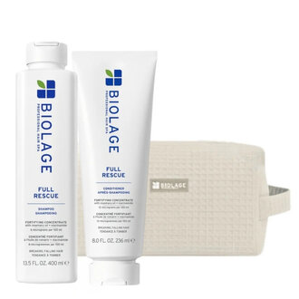 Biolage Professional Duo fortifiant "Full Rescue" + pochette gratuite (400ml/13.5oz, 236ml/8.0oz)