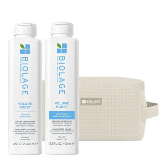 Biolage Professional Duo volume "Volume Boost" + pochette gratuite (2x400ml/13.5oz)