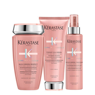 Kérastase Paris Trio réparateur cheveux colorés Chroma Absolu (250ml/8.5oz, 200ml/6.8oz, 150ml/5.1oz)