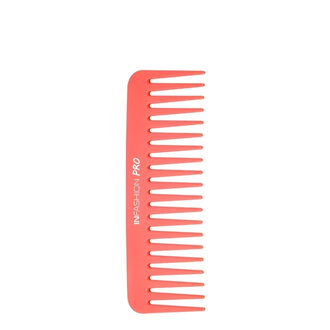 INfashion Professional Wide-Tooth Detangling Comb - Peach