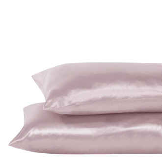 Taie d'oreiller en satin Standard/Queen - Dusty Pink