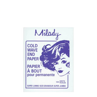 Cold Wave End Paper - Super Jumbo (3" x 4") 1000 Sheets