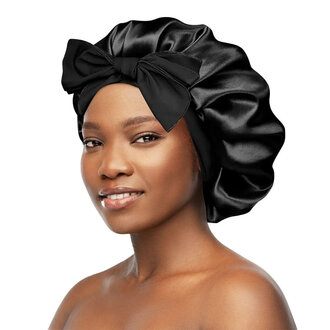 Aria Beauty Bonnet de nuit "Sleeping Bonnet" - Noir