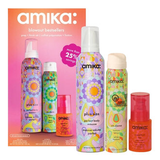 Amika: Trio préparation + finition "Blowout Bestsellers" (252ml/8.5oz, 91ml/2.5oz, 20ml/0.67oz)