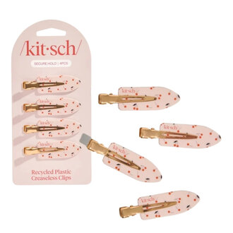 Kitsch Pinces sans plis "Creaseless Clips" - Cherry Print (4/Paquet)