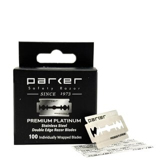 Parker Lames de rasoir à double tranchant "Premium Platinum" (100 unités)