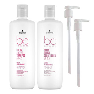 Schwarzkopf  Bonacure Duo protection couleur "Color Freeze" + 2 pompes (2x1000ml/33.8oz)