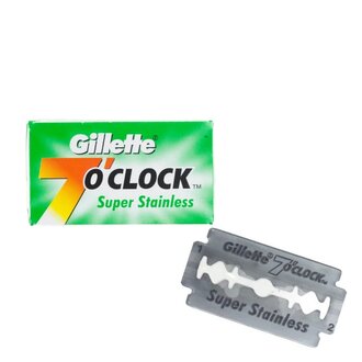 7 O'Clock Super Stainless Double Edge Razor Blades (5 Blades)