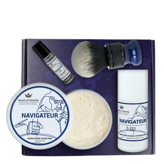 Henri et Victoria Ensemble de rasage "Shaving Kit" - Navigateur