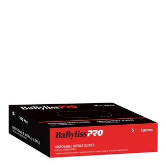 BaByliss PRO Gants de nitrile jetables - Noir (Boîte de 100)