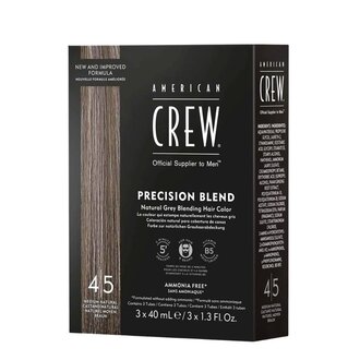 American Crew Coloration professionnelle "Precision Blend" (3x 40ml/1.35oz) 4-5 - Naturel Moyen