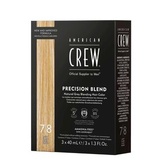 American Crew Coloration professionnelle "Precision Blend" (3x 40ml/1.35oz) 7-8 -Blond Clair