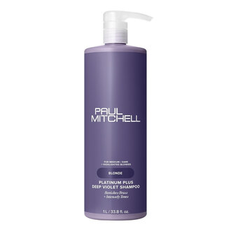 Paul Mitchell Shampoing violet intense "Platinum Plus Deep Violet" (1000ml/33.8oz)