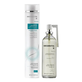 Medavita Duo antipelliculaire "Puroxine" (250ml/8.45oz, 100ml/3.38oz)