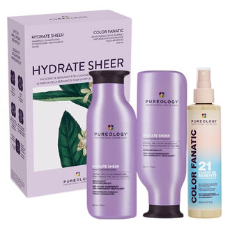 Pureology Hydrate Sheer Light Moisturizing Trio (2x 266ml/9.0oz, 200ml/6.7oz)