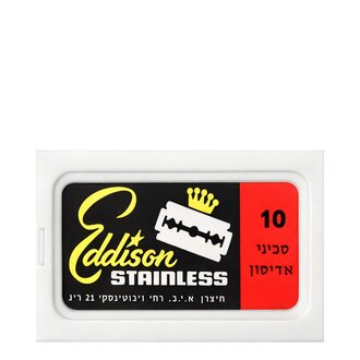 Lames de rasoir à double tranchant "Eddison Stainless" (10 lames)