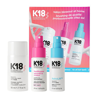 K18 Biomimetic Hairscience Trio brushing de qualité chez soi "Salon Blowout At Home" (50ml/1.7oz, 2x47ml/1.6oz)