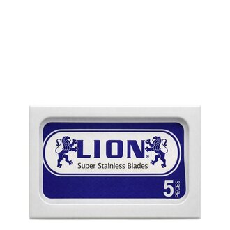 Lion Lames de rasoir à double tranchant "Super Stainless" (5 Lames)