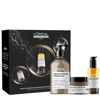 L'Oréal Professionnel Trio réparation "Absolut Repair Molecular" (500ml/16.9oz, 250ml/8.5oz, 90ml/3.04oz)