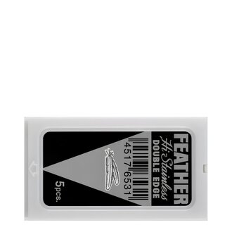 Feather Hi Stainless Double Edge Razor Blades (5 Blades)